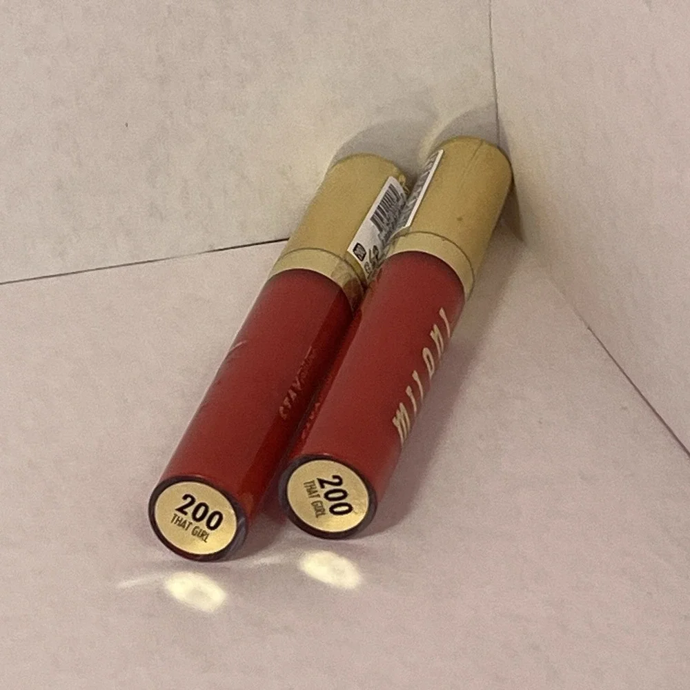 2x Milani Stay Put Liquid Lip Longwear Lipstick (0.10fl/3.2ml) 200 That Girl New